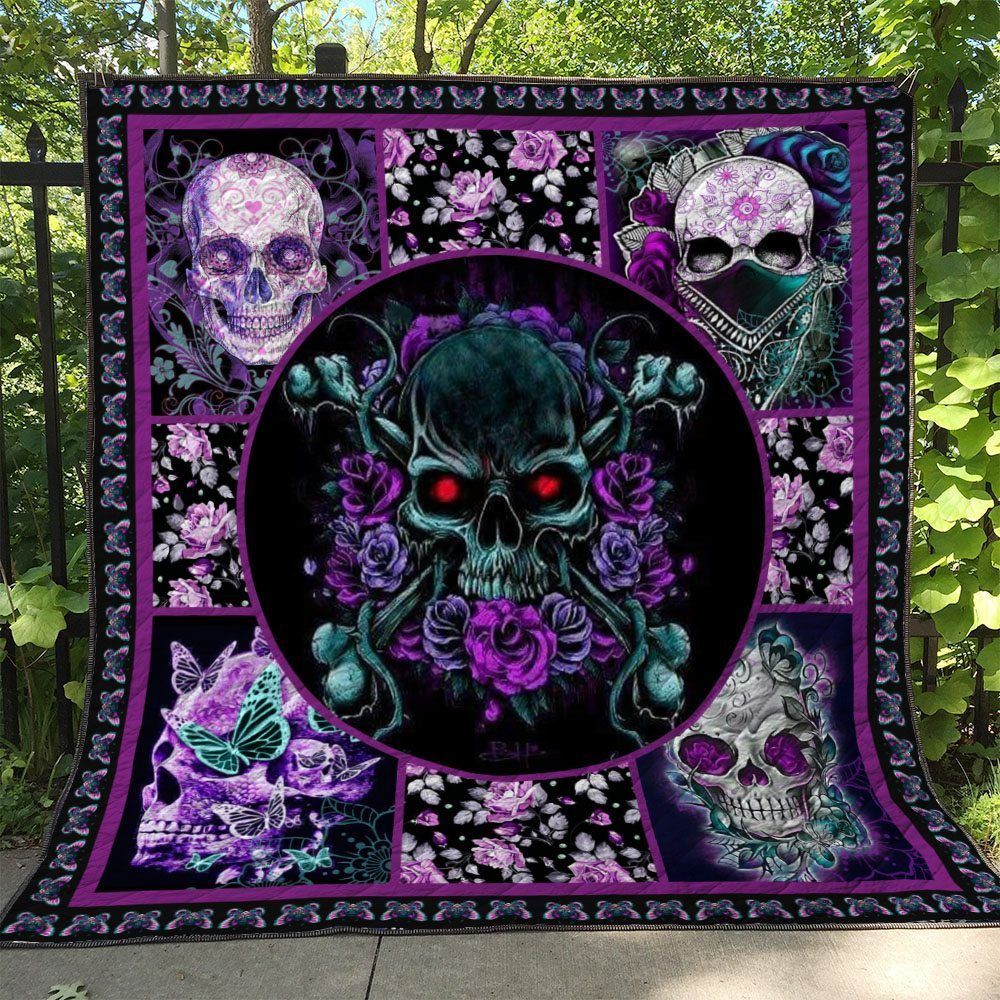 Skull BI290706C TBG Quilt Blanket