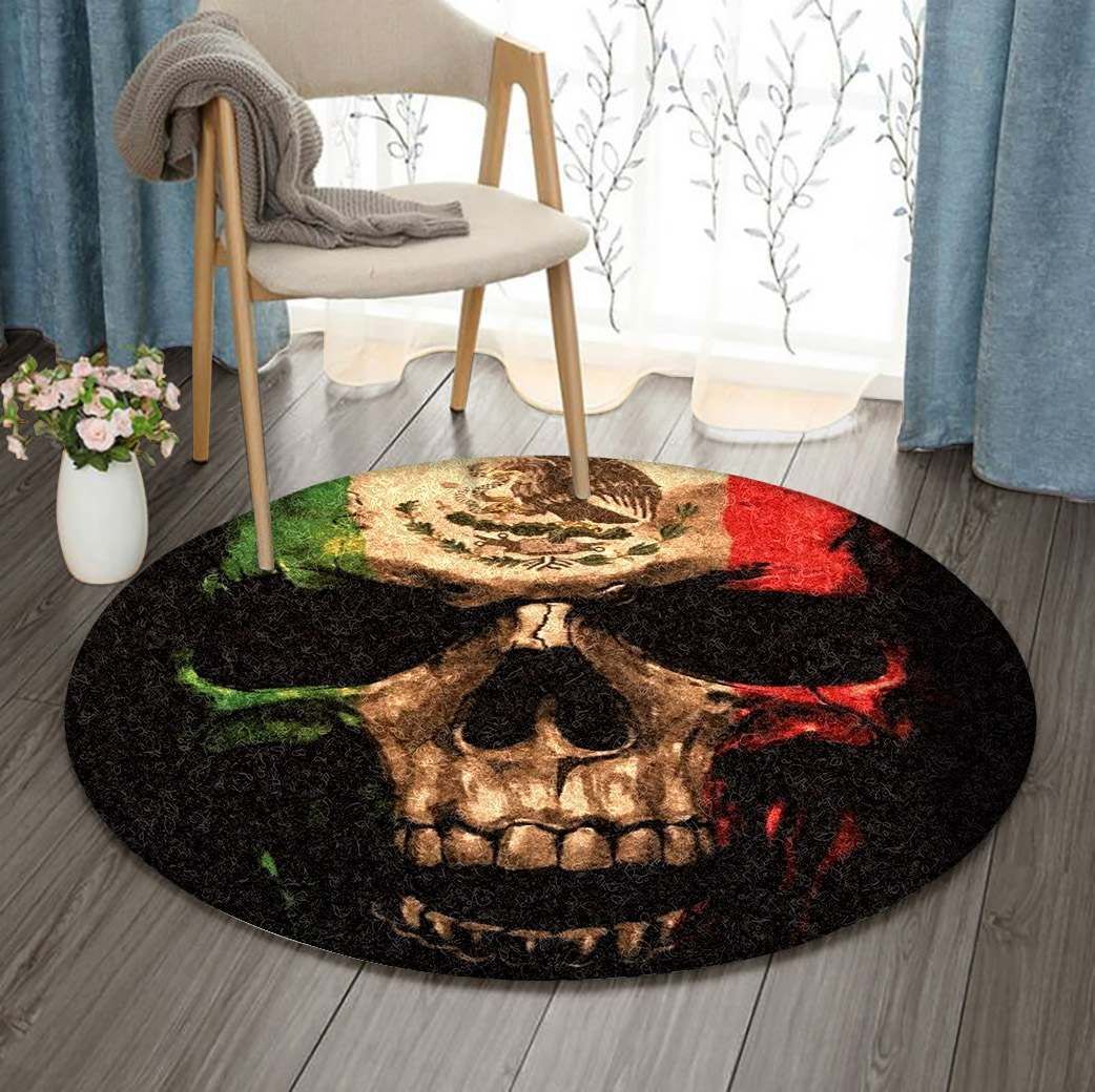 Skull Round Carpet