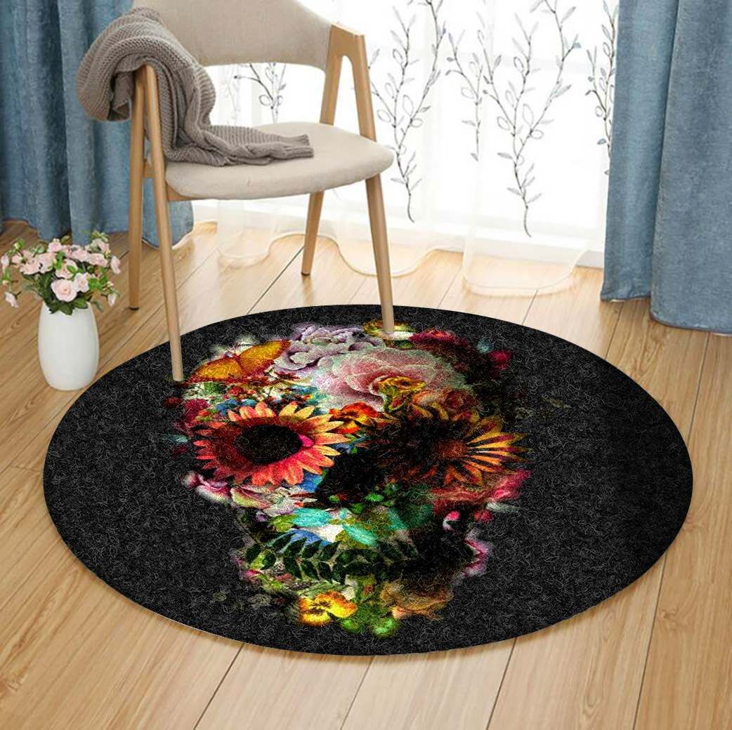 Skull Round Carpet