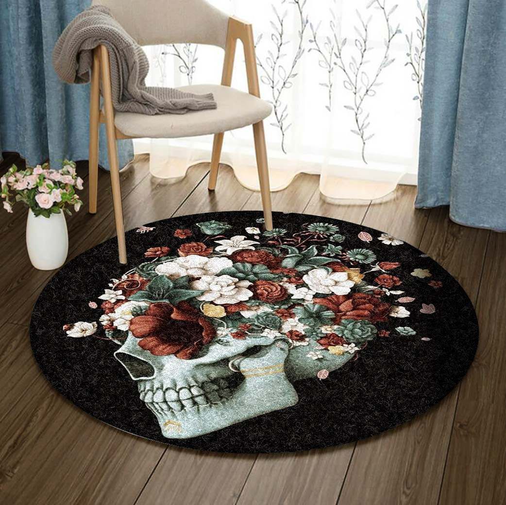 Skull Round Carpet