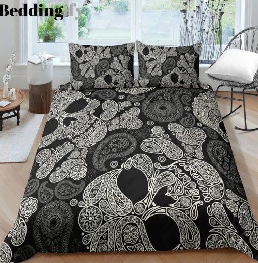 Skull Boho Bedding Set