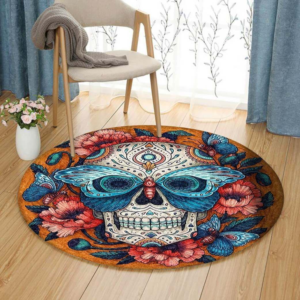 Skull Round Carpet
