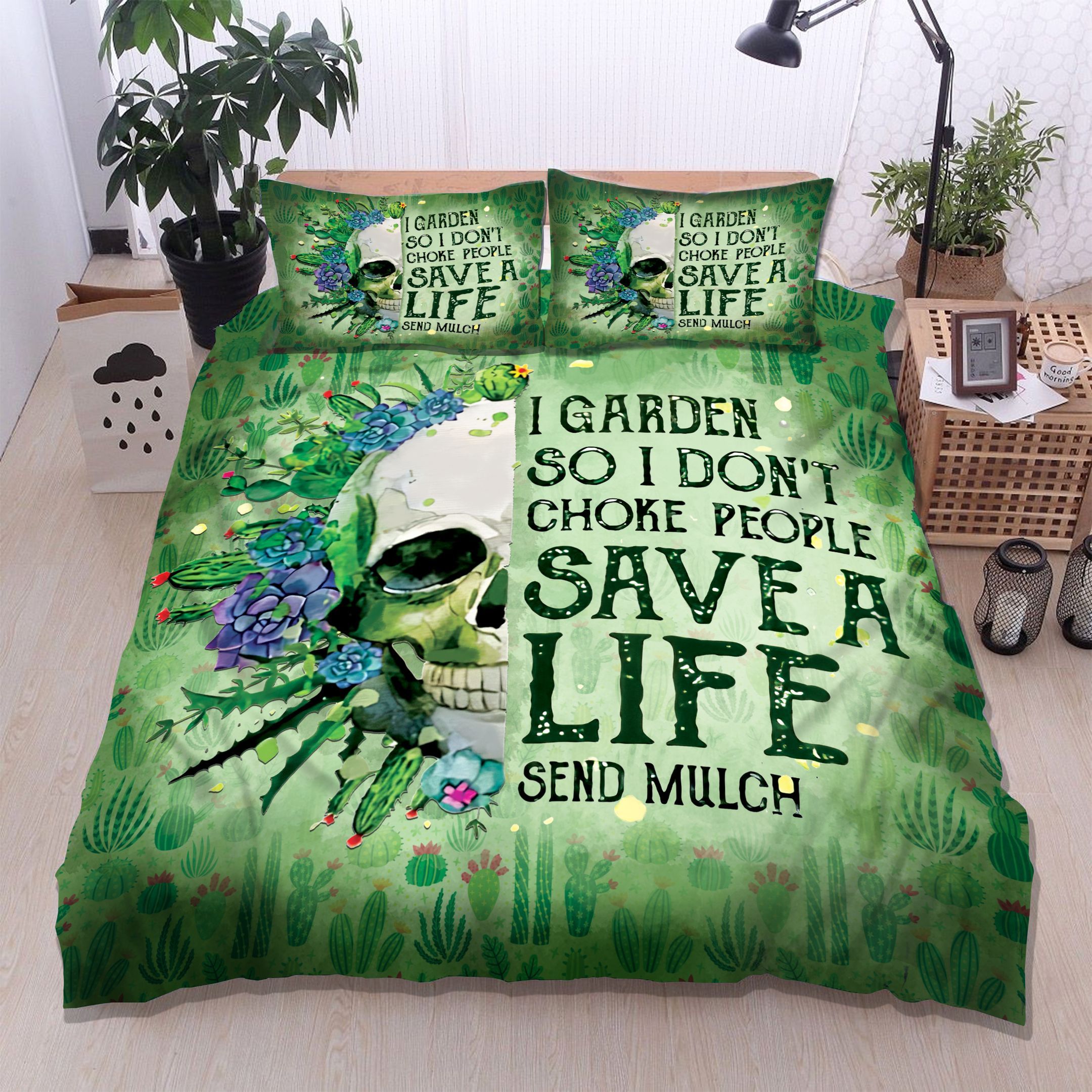 Skull Cactus Bedding Set