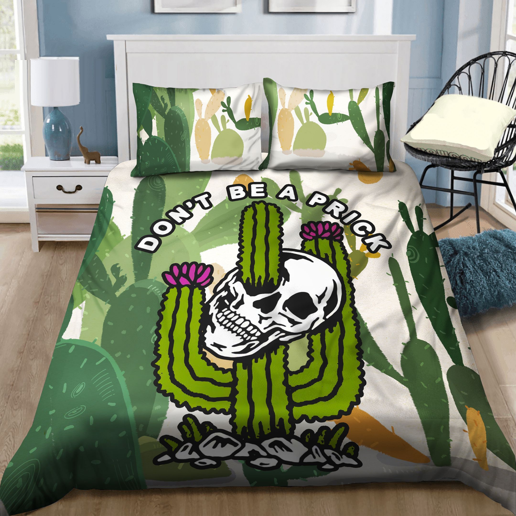 Skull Cactus Bedding Set