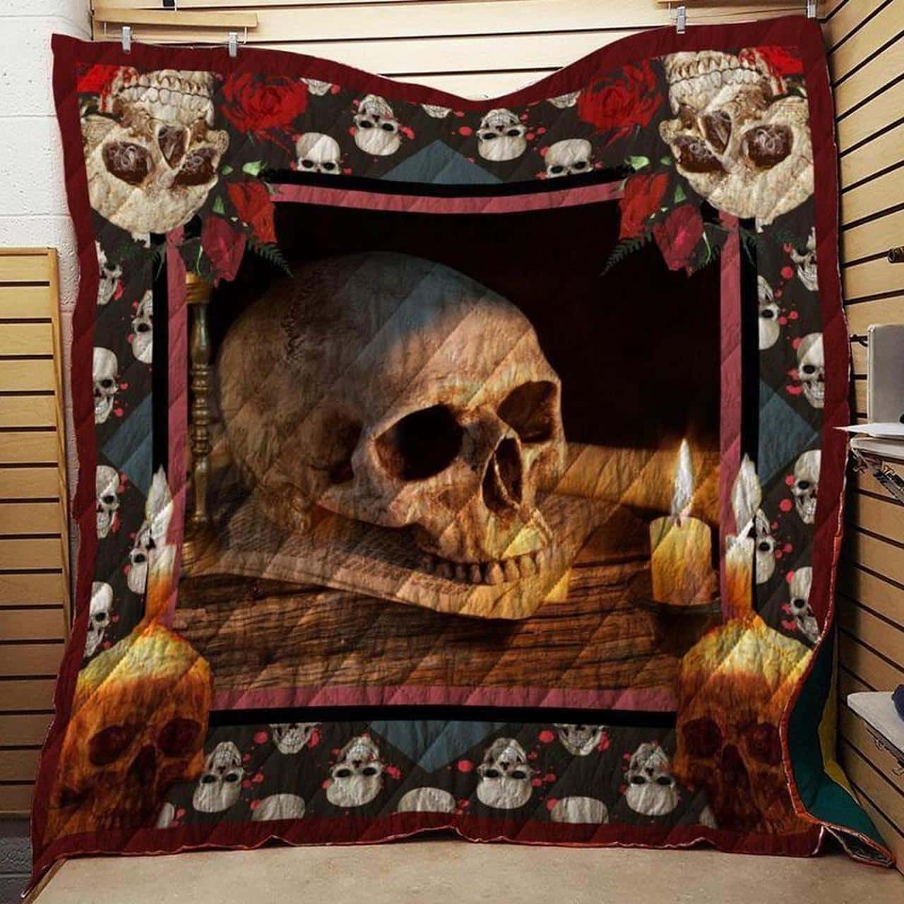 Skull Candle Light Quilt Blanket Dhc04012036Dd