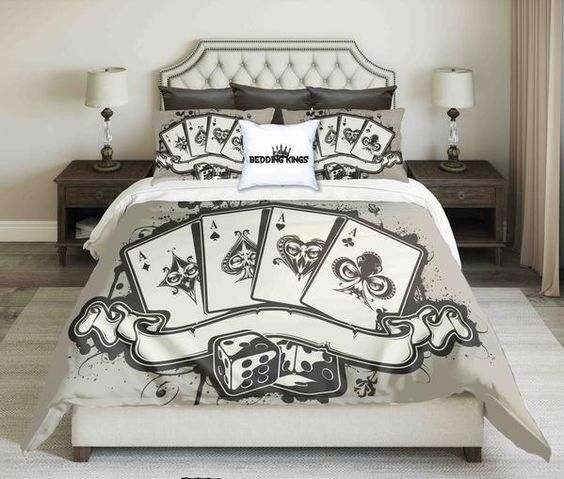Skull Card Bedding Set
