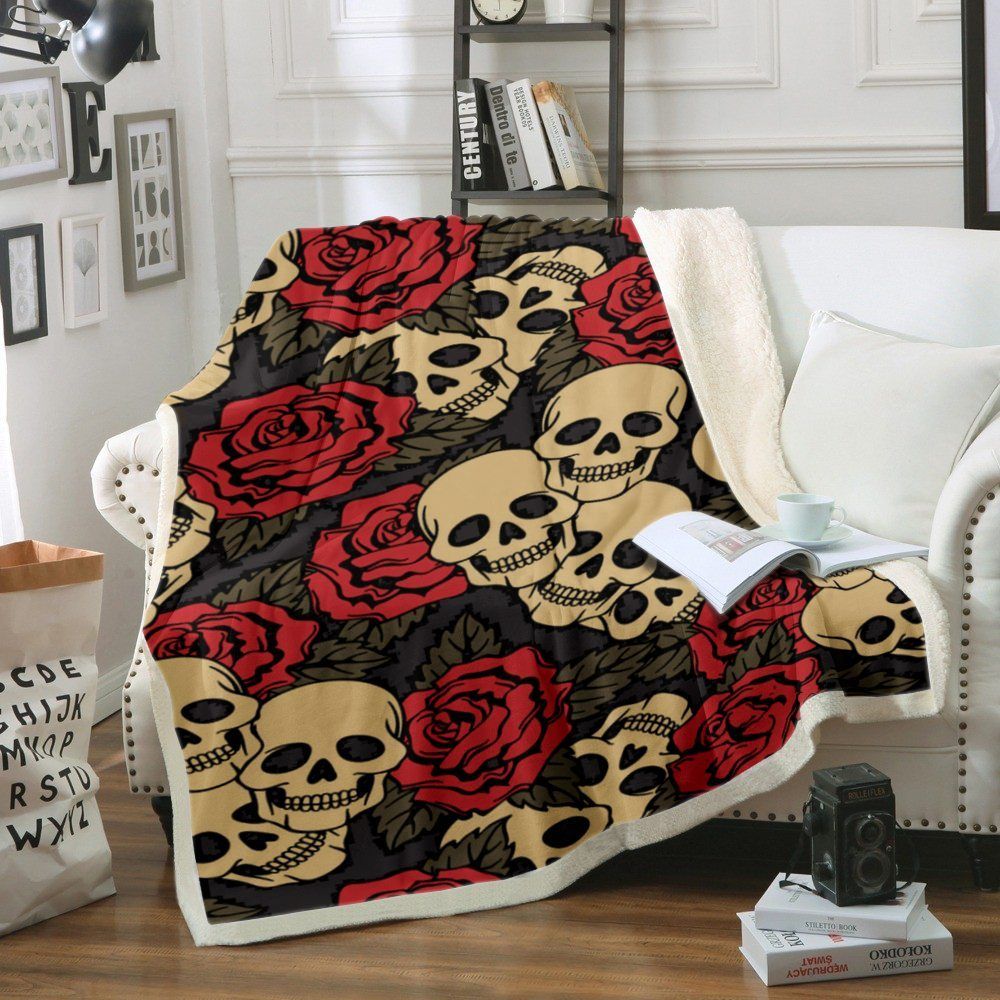 Skull Sherpa Fleece