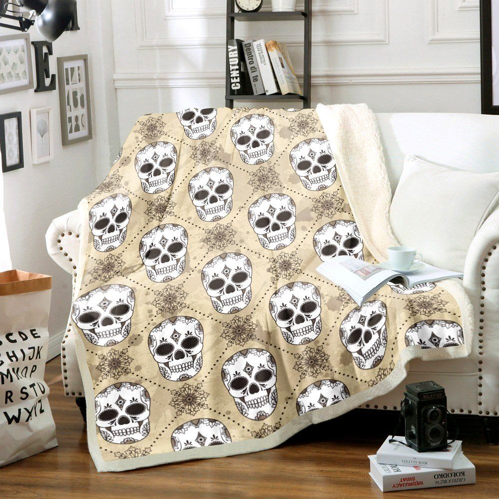 Skull Sherpa Fleece