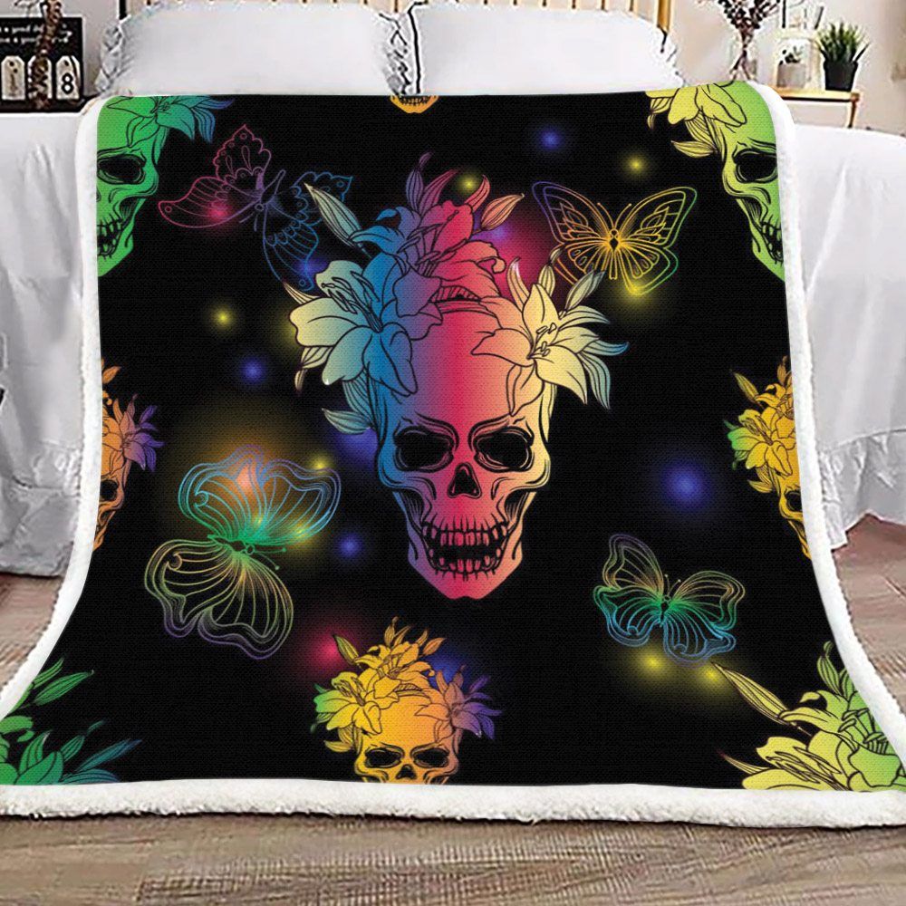 Skull Sherpa Fleece