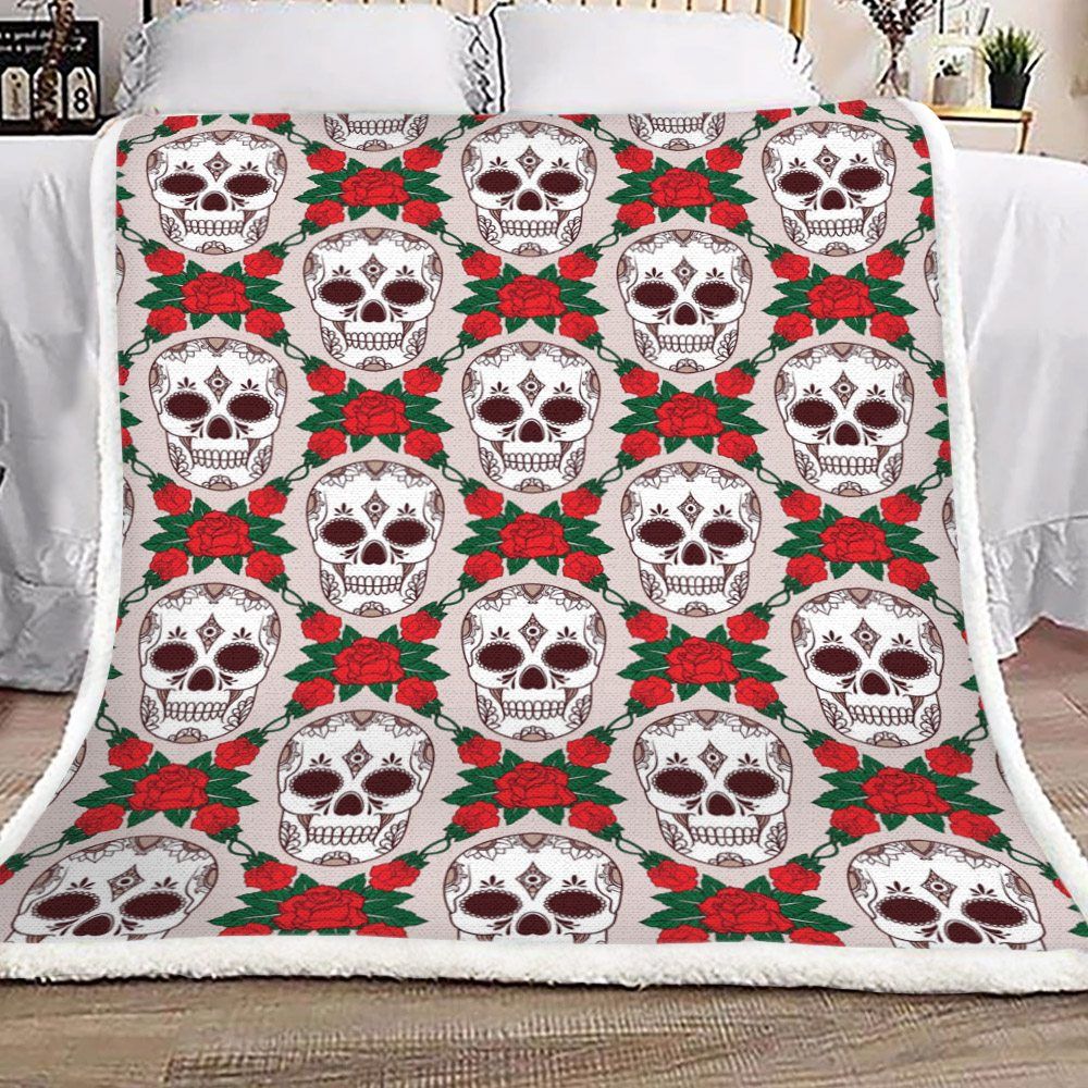 Skull Sherpa Fleece