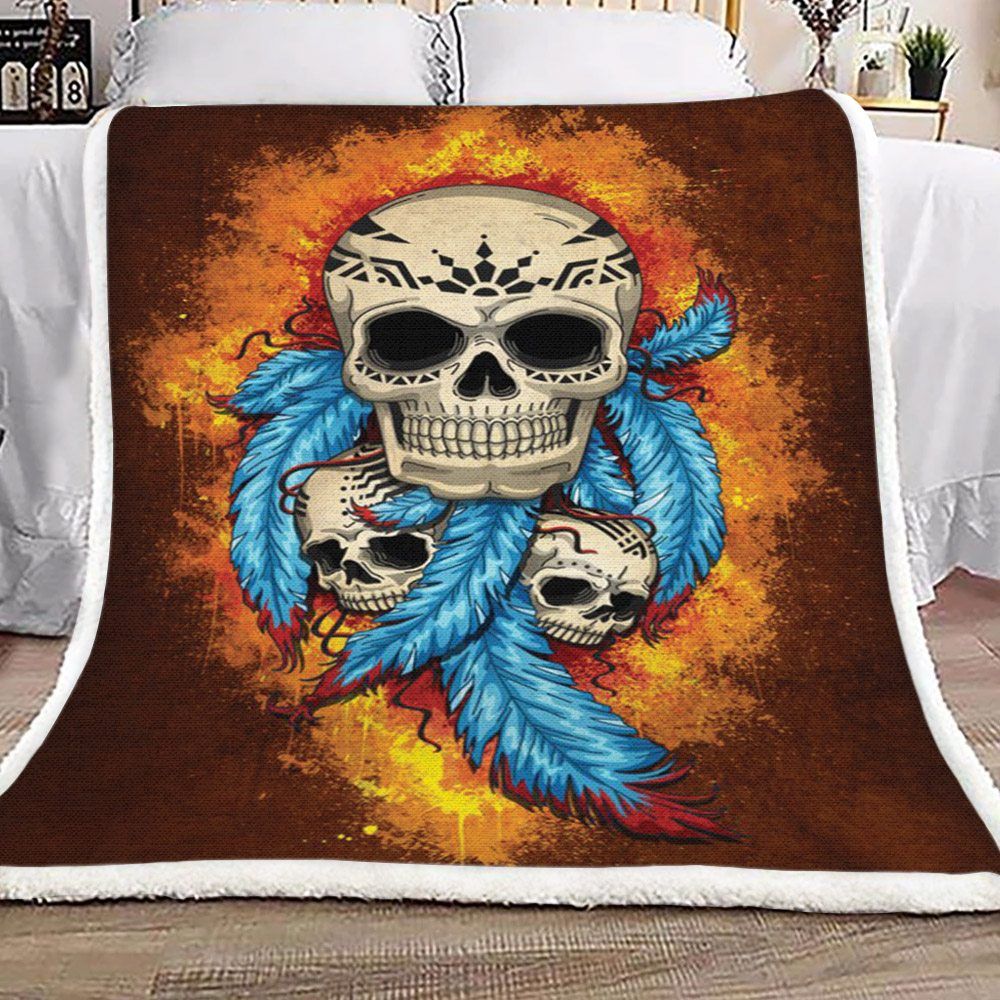 Skull Sherpa Fleece