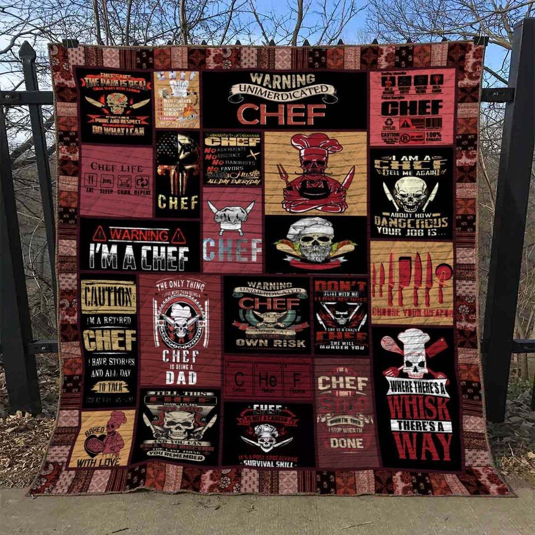Skull Chef BT210531 Quilt Blanket