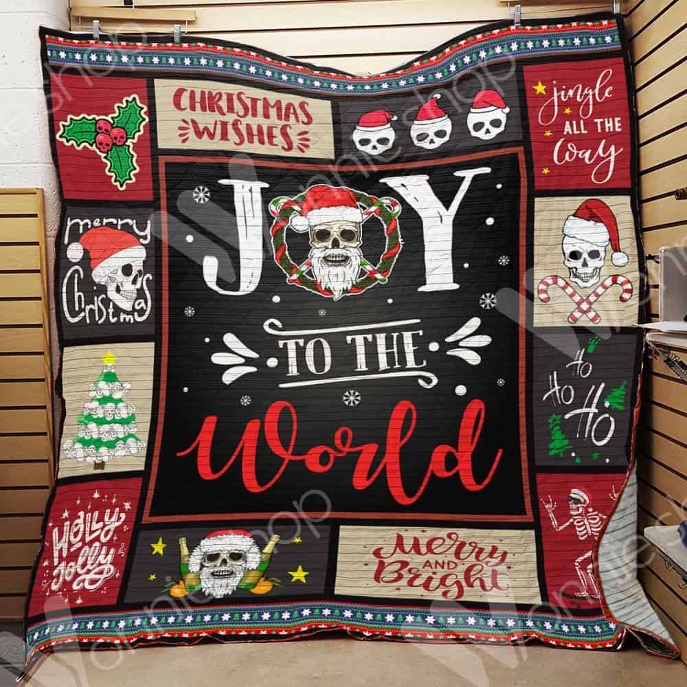 Skull Christmas CL15100351MDQ Quilt Blanket