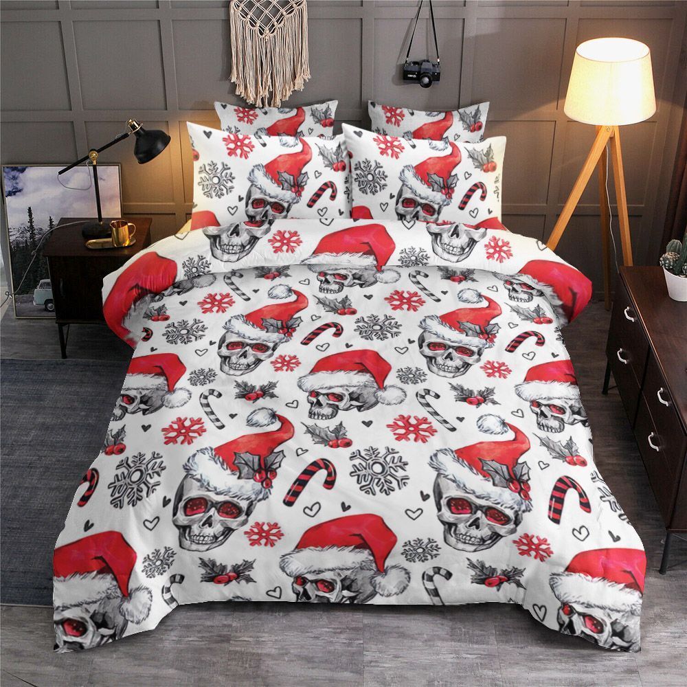 Skull Christmas Bedding Set