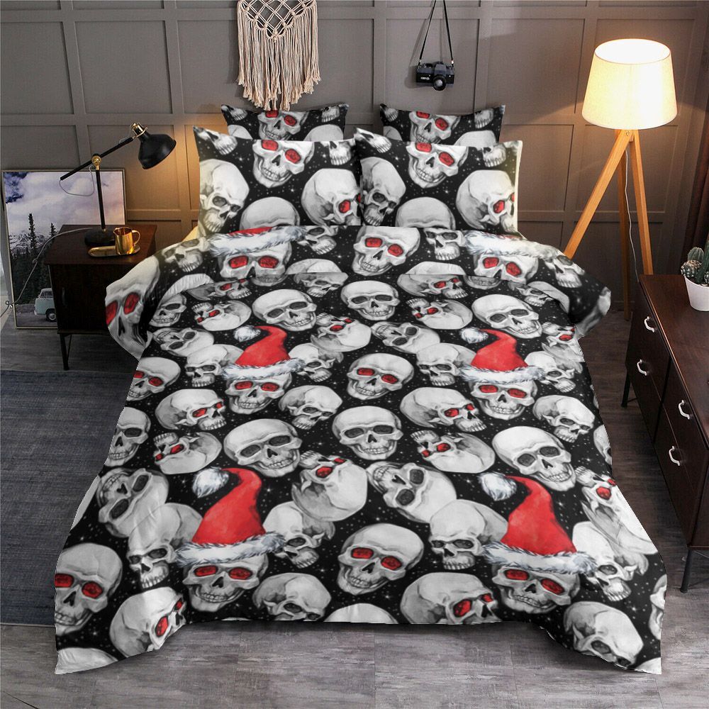 Skull Christmas Bedding Set
