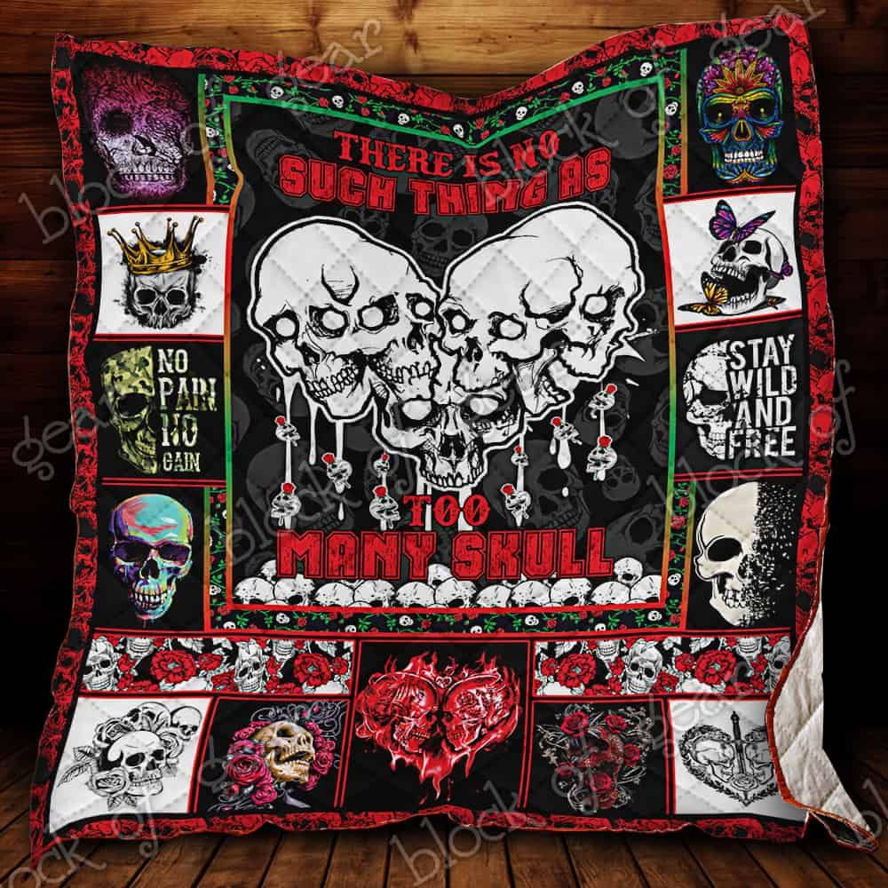 Skull CL19100769MDQ Quilt Blanket