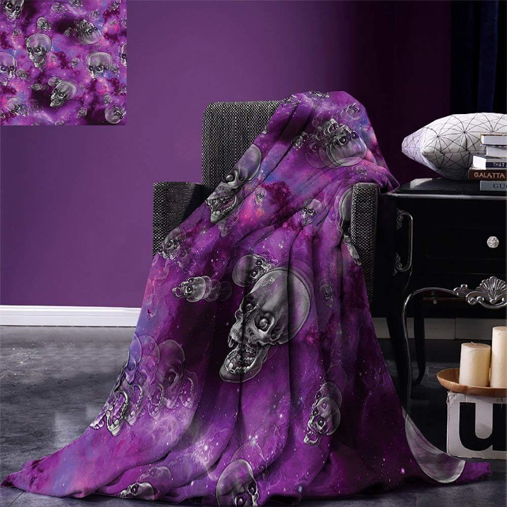 Skull Sherpa Fleece Blanket