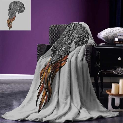 Skull Sherpa Fleece Blanket
