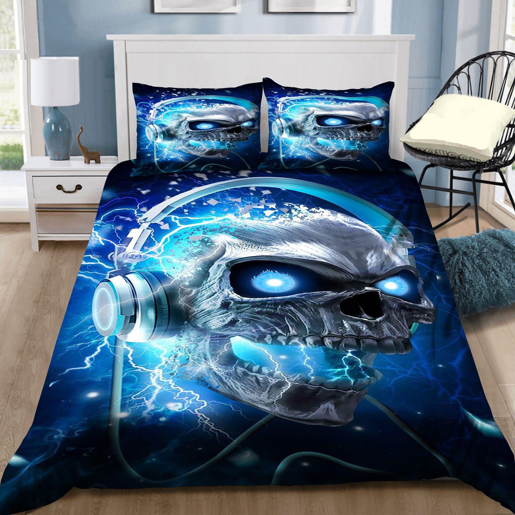 Skull Cool Music Bedding Set