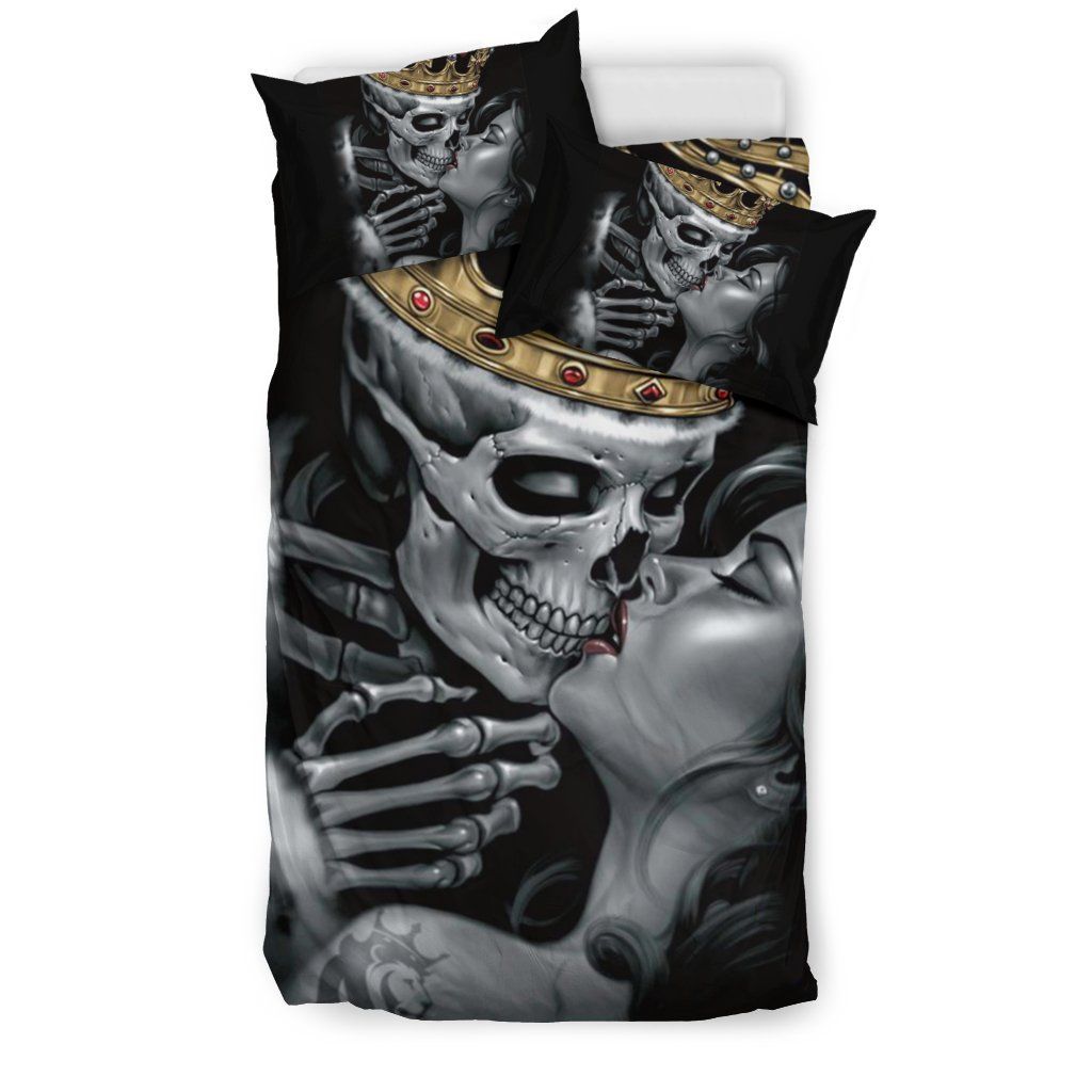 Skull Couple Bedding Set