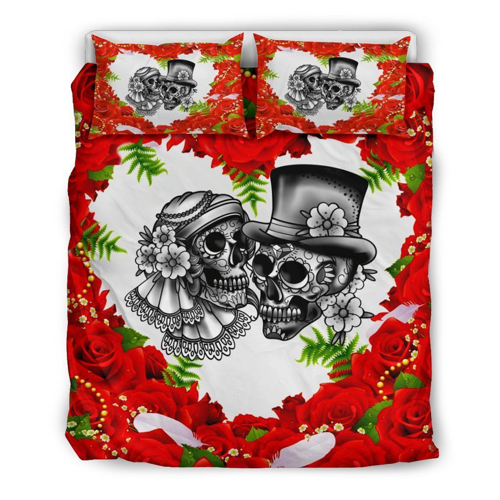 Skull Couple Bedding Set