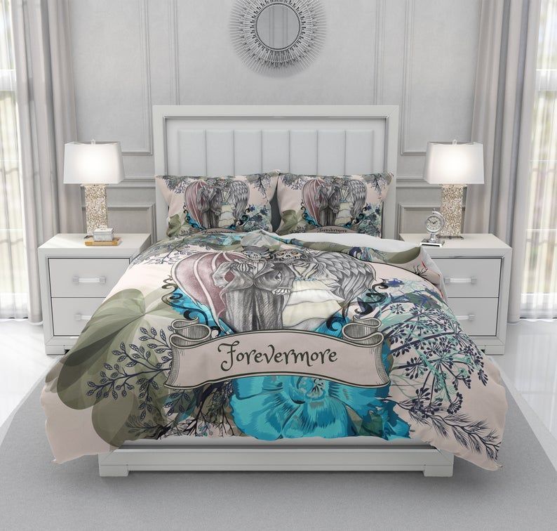 Skull Couple Bedding Set