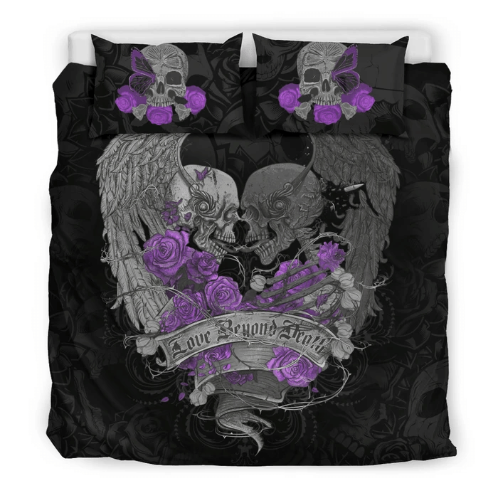 Skull Couple Bedding Set