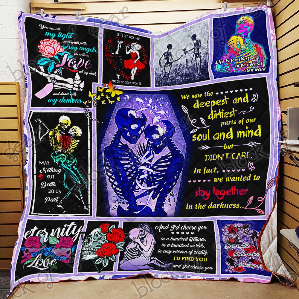 Skull Couple Quilt Psl725 Dhc11124295Dd