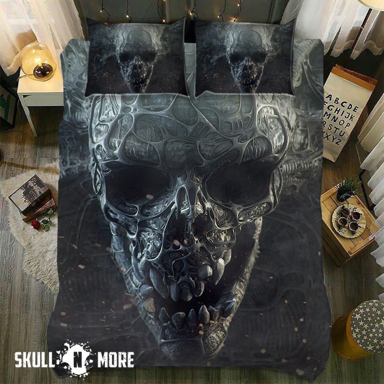 Skull Cyborg Bedding Set