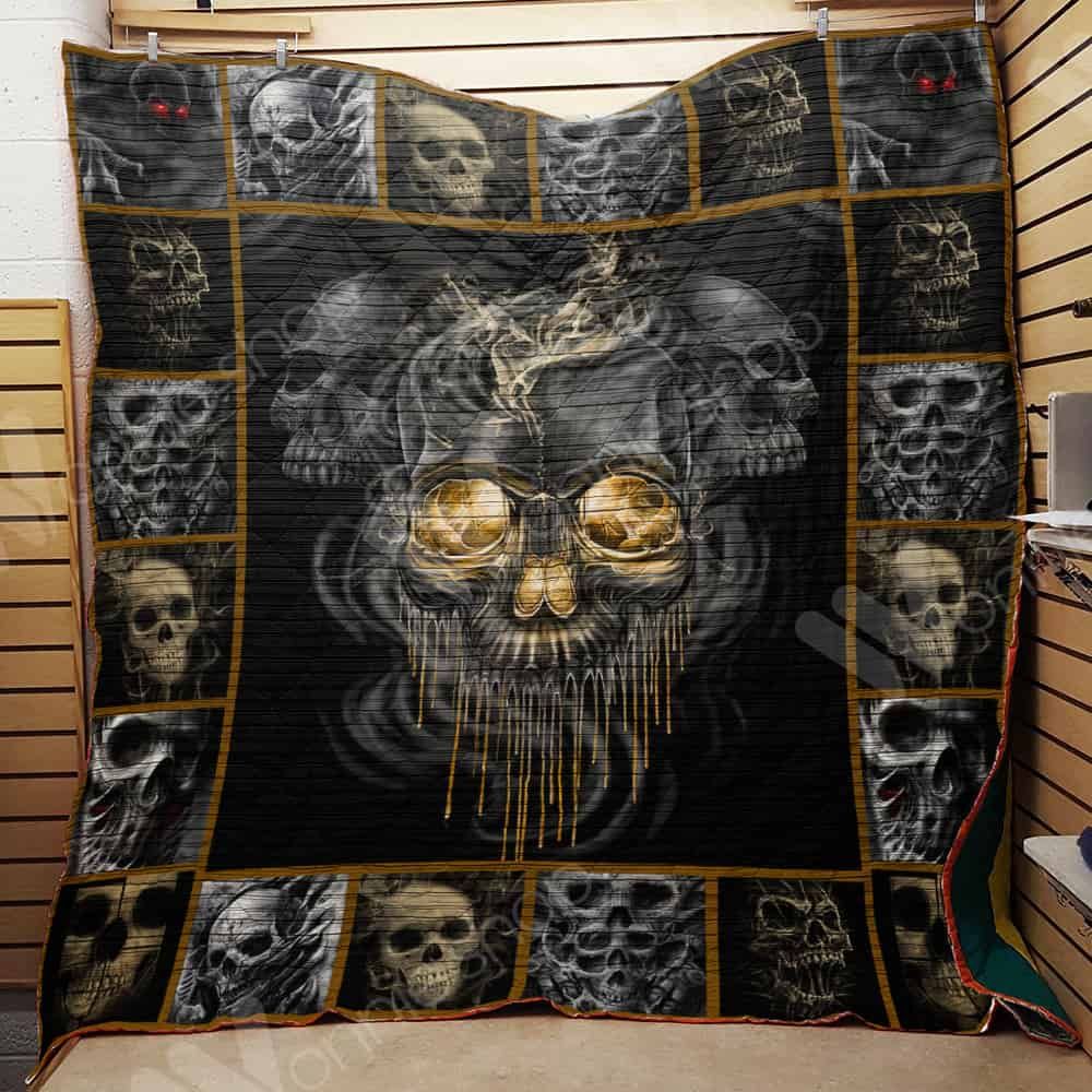Skull Darkness Is Coming Quilt Blanket DHC31121248TD