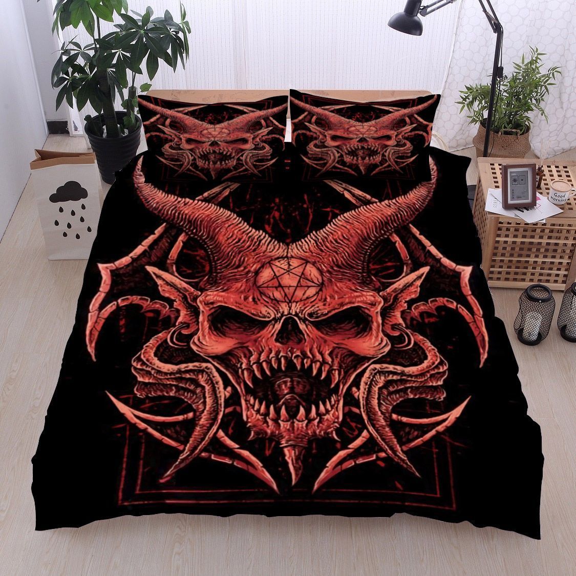 Skull Devil Bedding Set