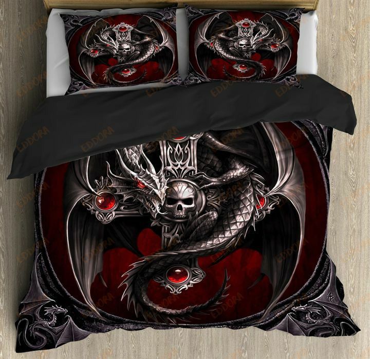 Skull Doragon Bedding Set