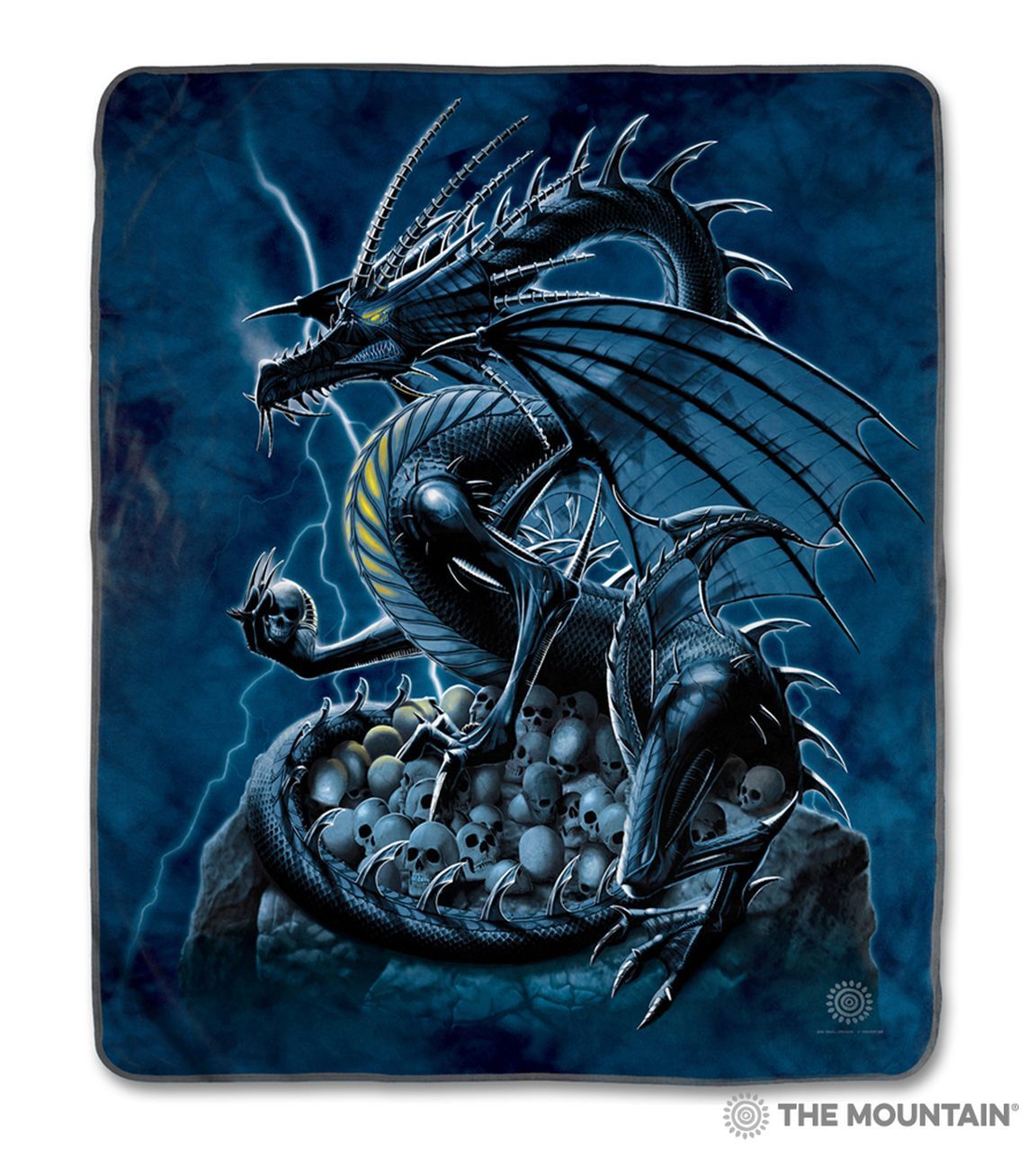 Skull Dragon Sherpa Fleece