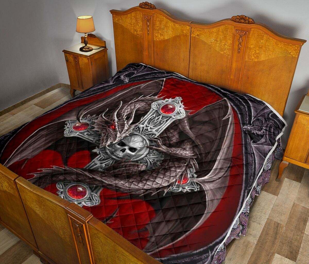 skull dragon quilt DHC281111464DD