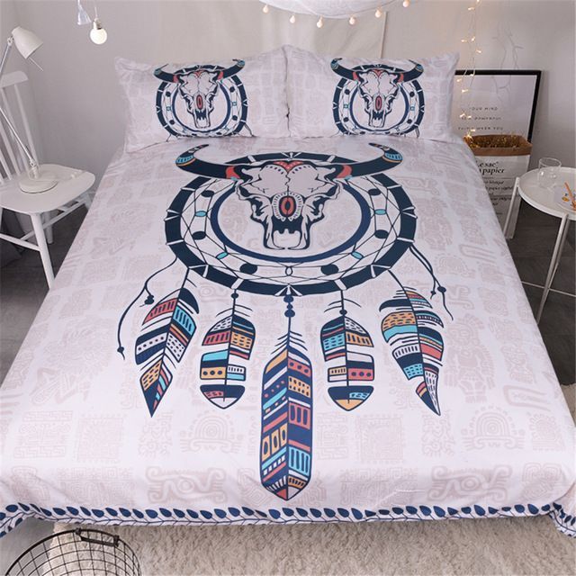 Skull Dreamcatcher Bedding Set