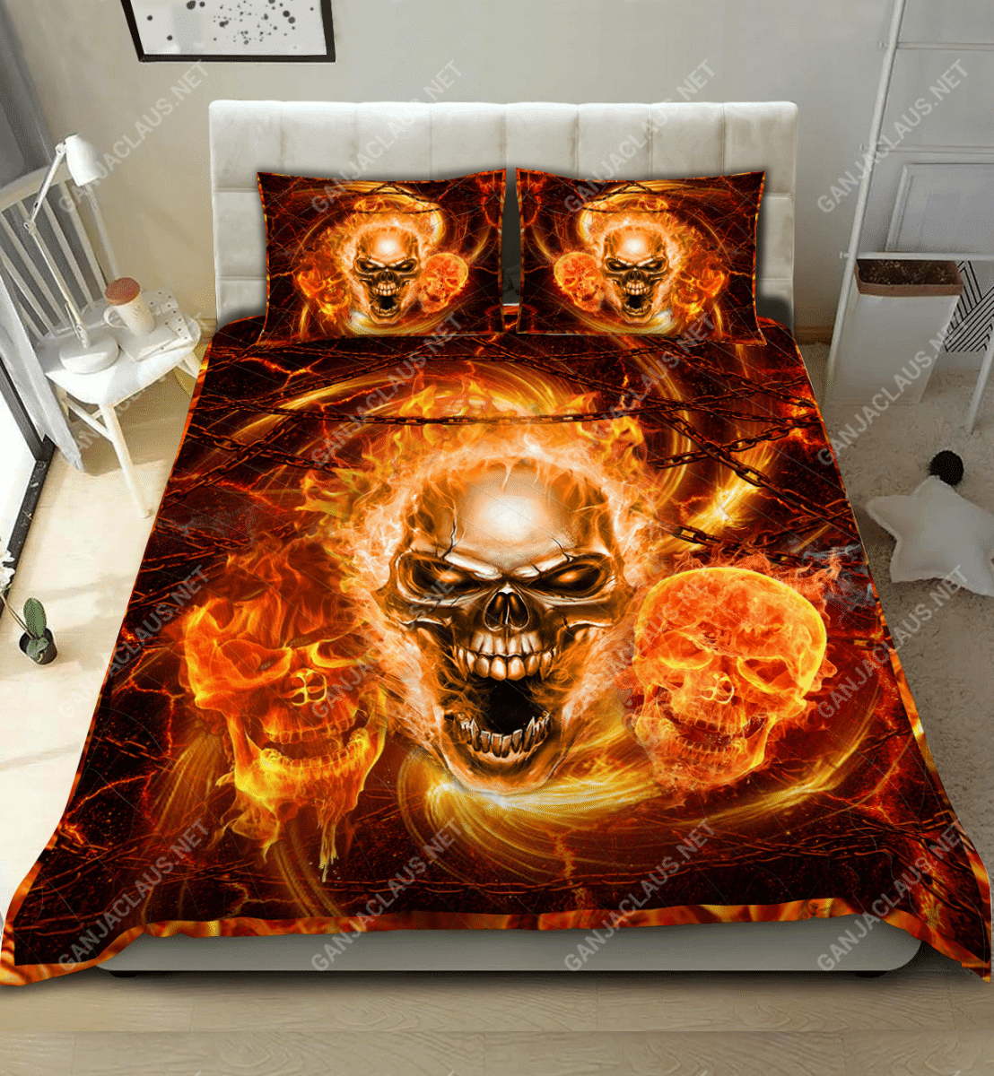 Skull Bedding Set