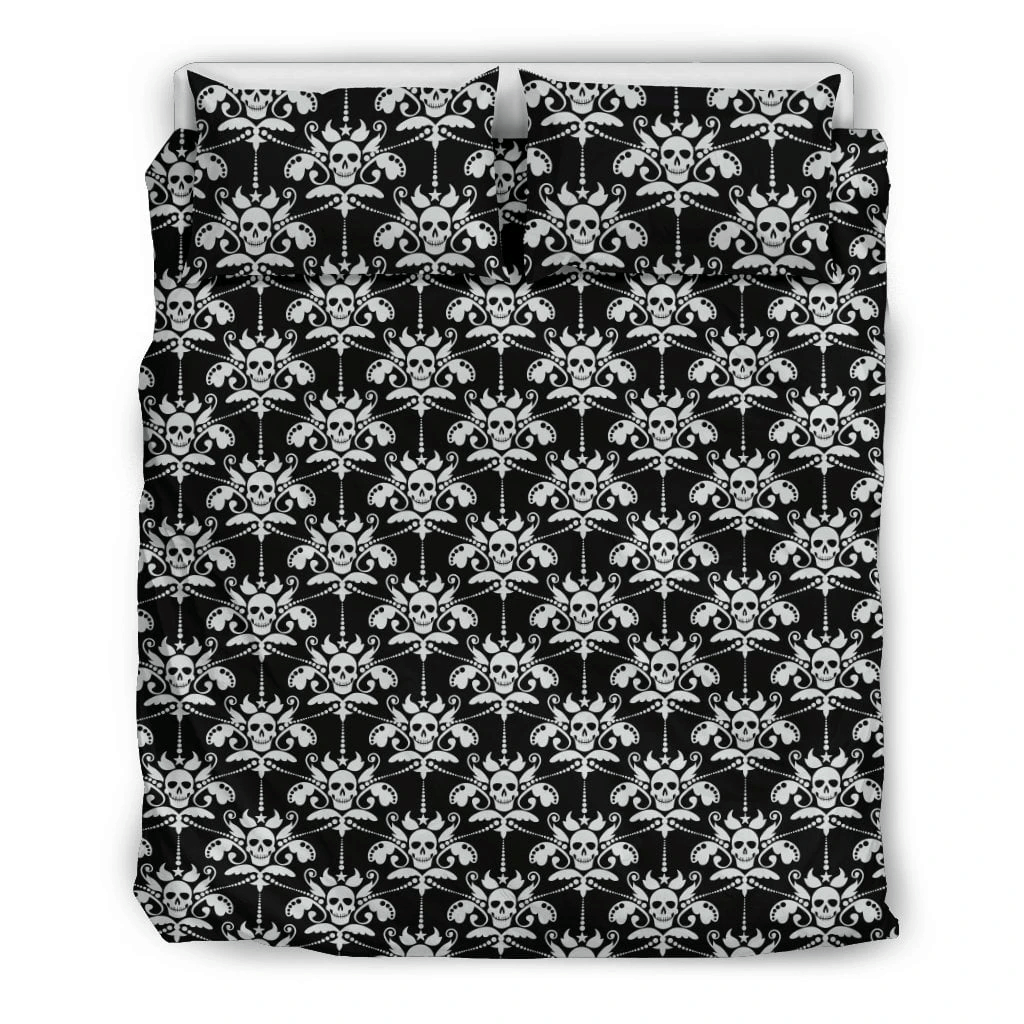 Skull Fioritura Bedding Set