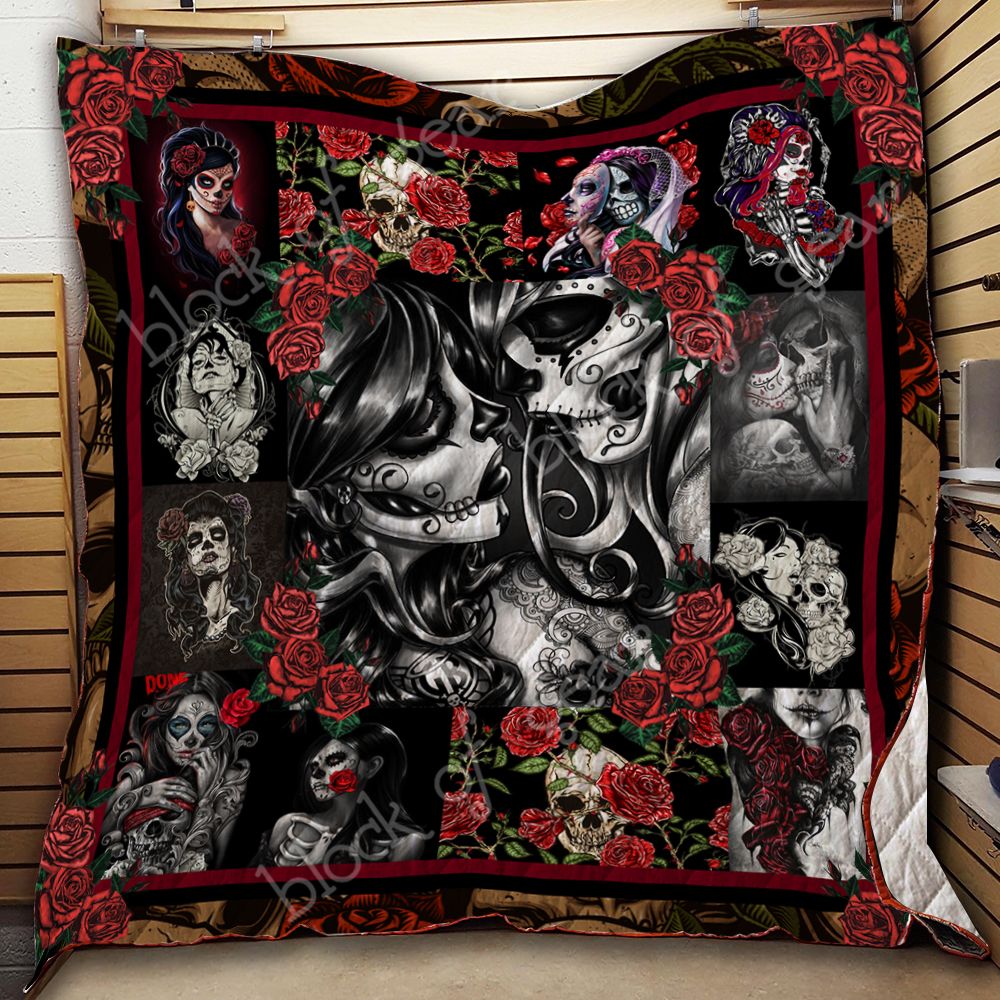 Skull Flower Girls Quilt Thh805 Dhc11122038Dd