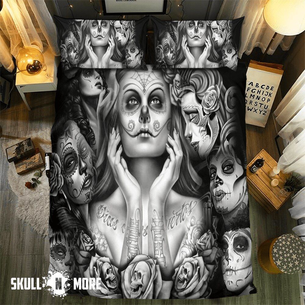 Skull Girl Bedding Set