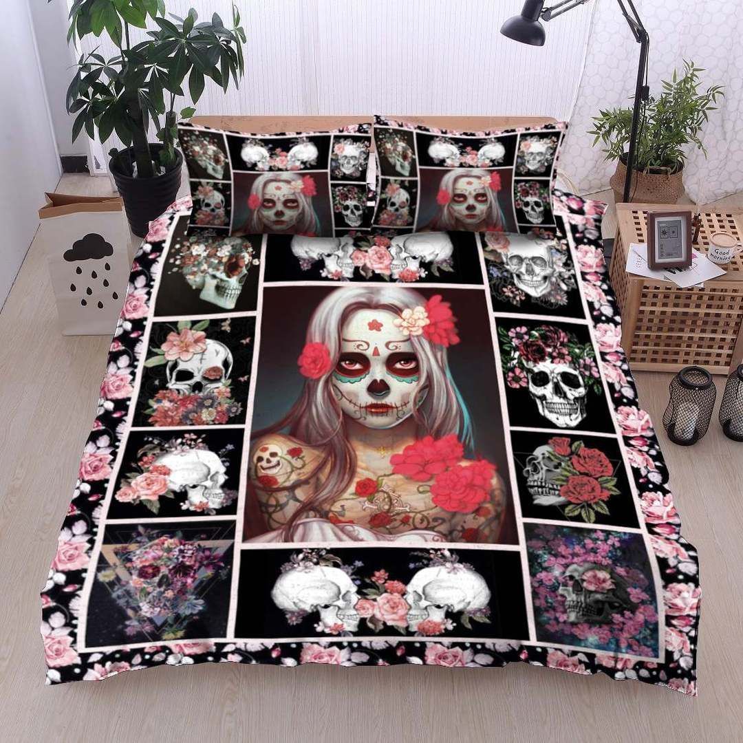 Skull Girl Bedding Set