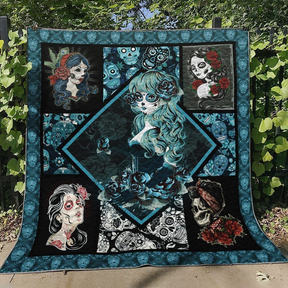 Skull Girl TN180712 Quilt Blanket