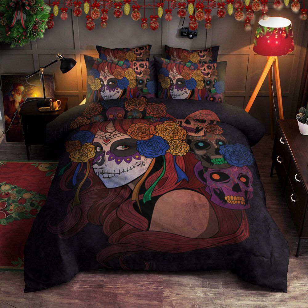 Skull Girl Bedding Set