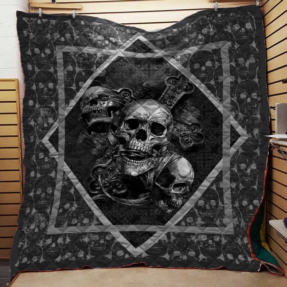 Skull GS-CL-ML0111 Quilt Blanket