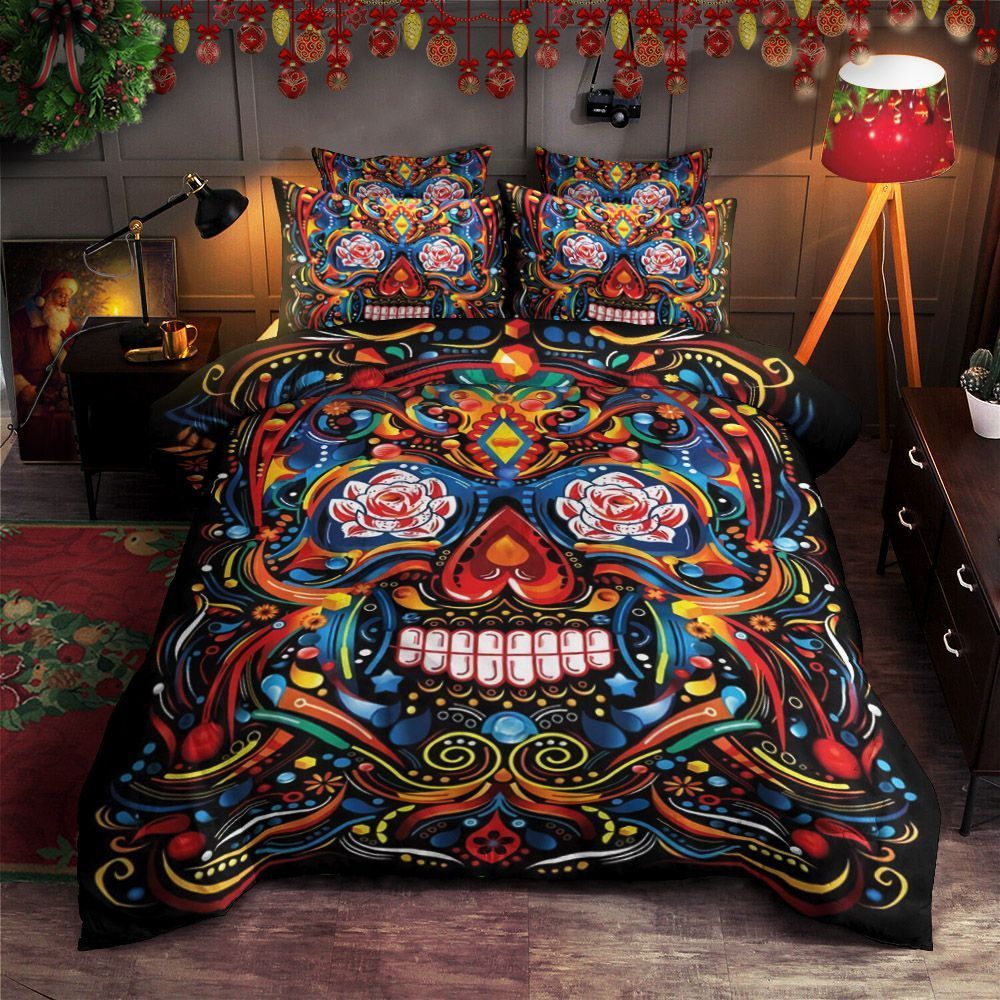 Skull Hippie Bedding Set