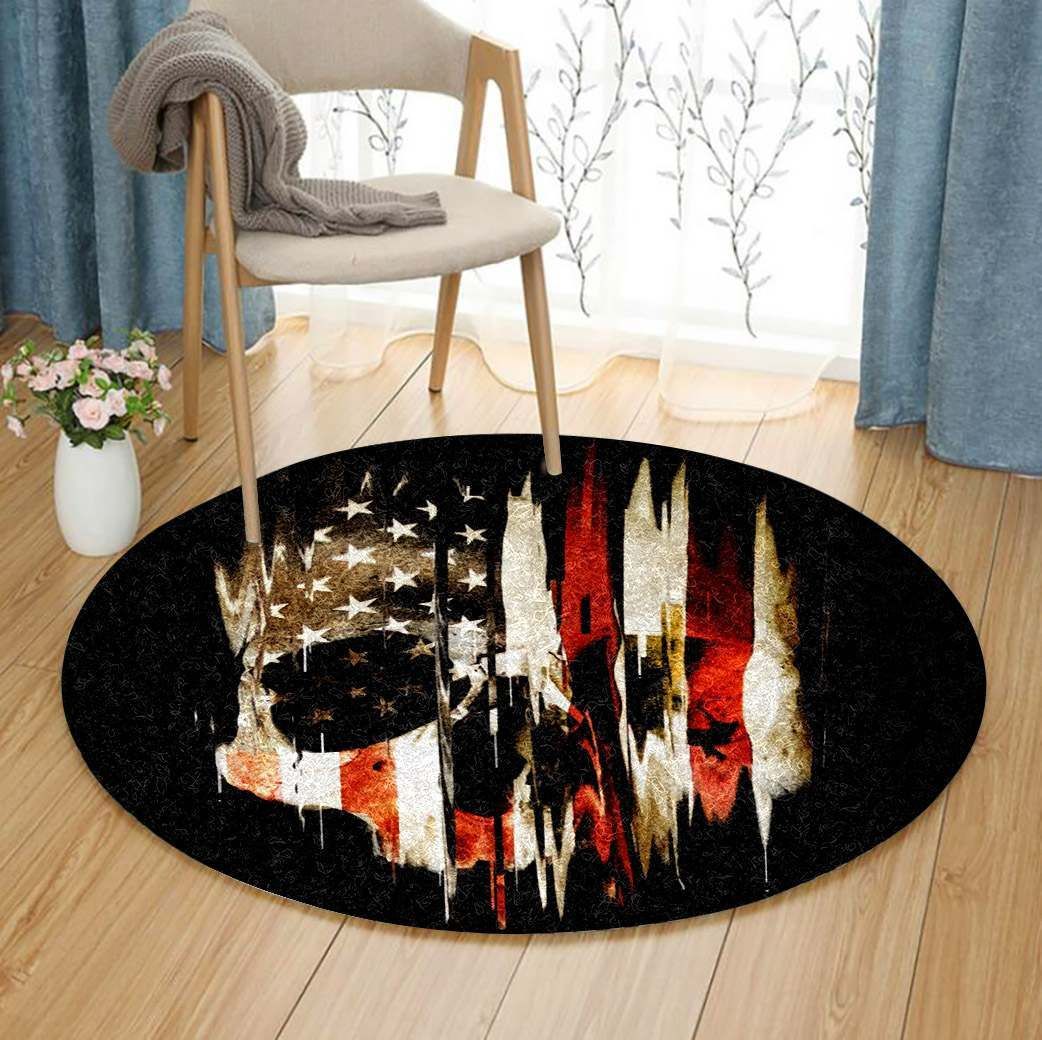 Skull Round Carpet