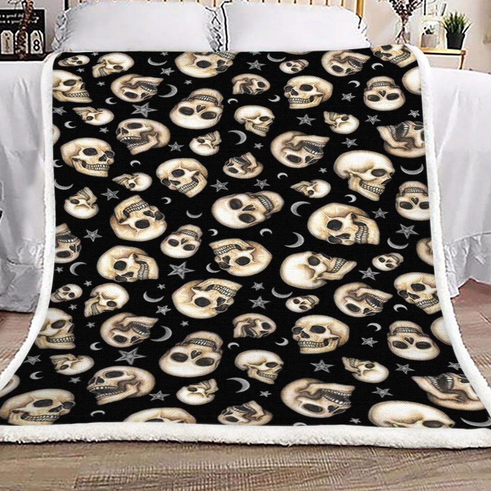 Skull Sherpa Fleece