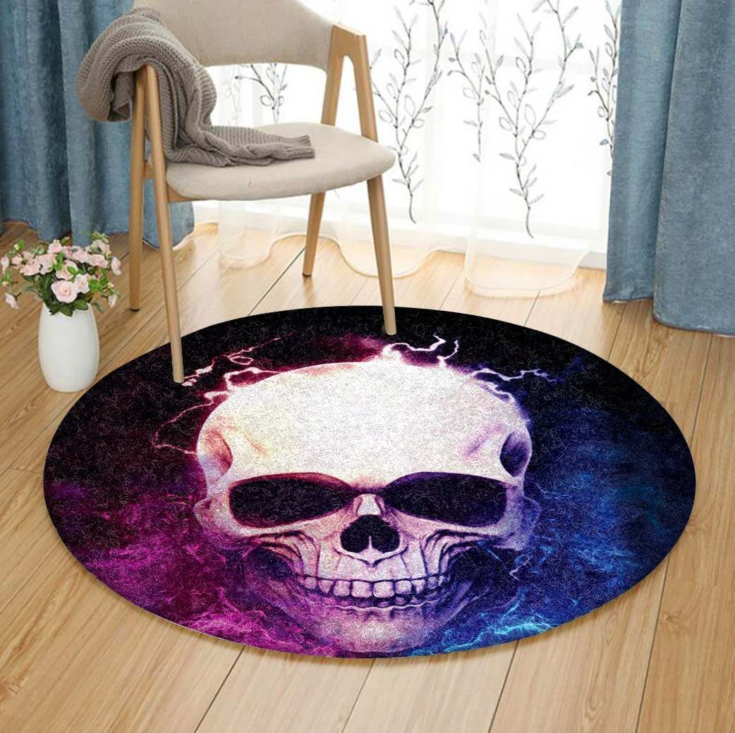 Skull Round Carpet