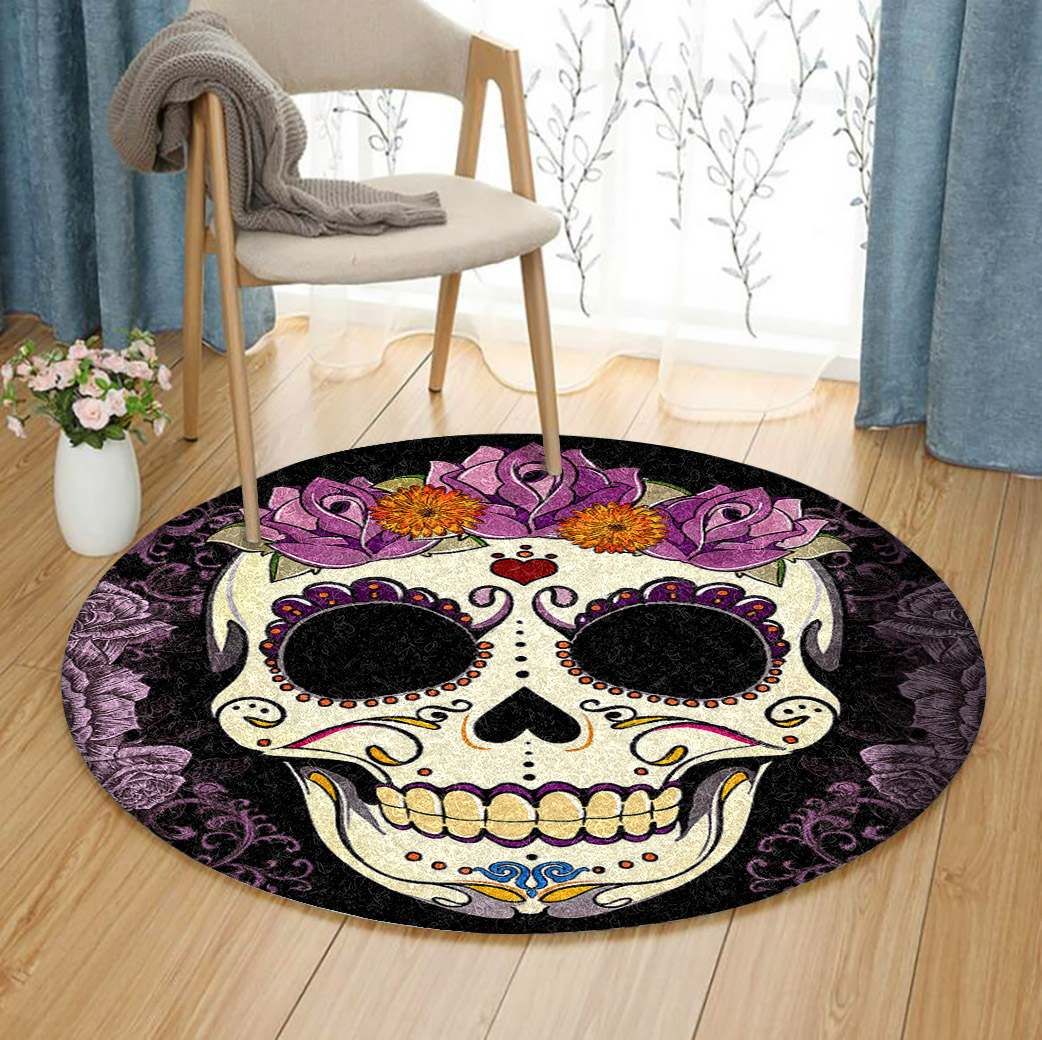 Skull Round Carpet