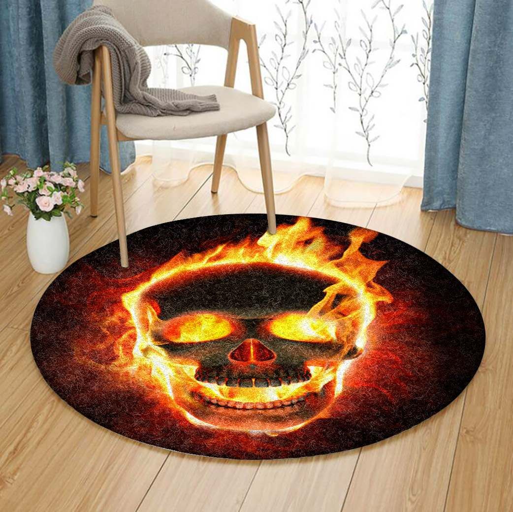 Skull Round Carpet