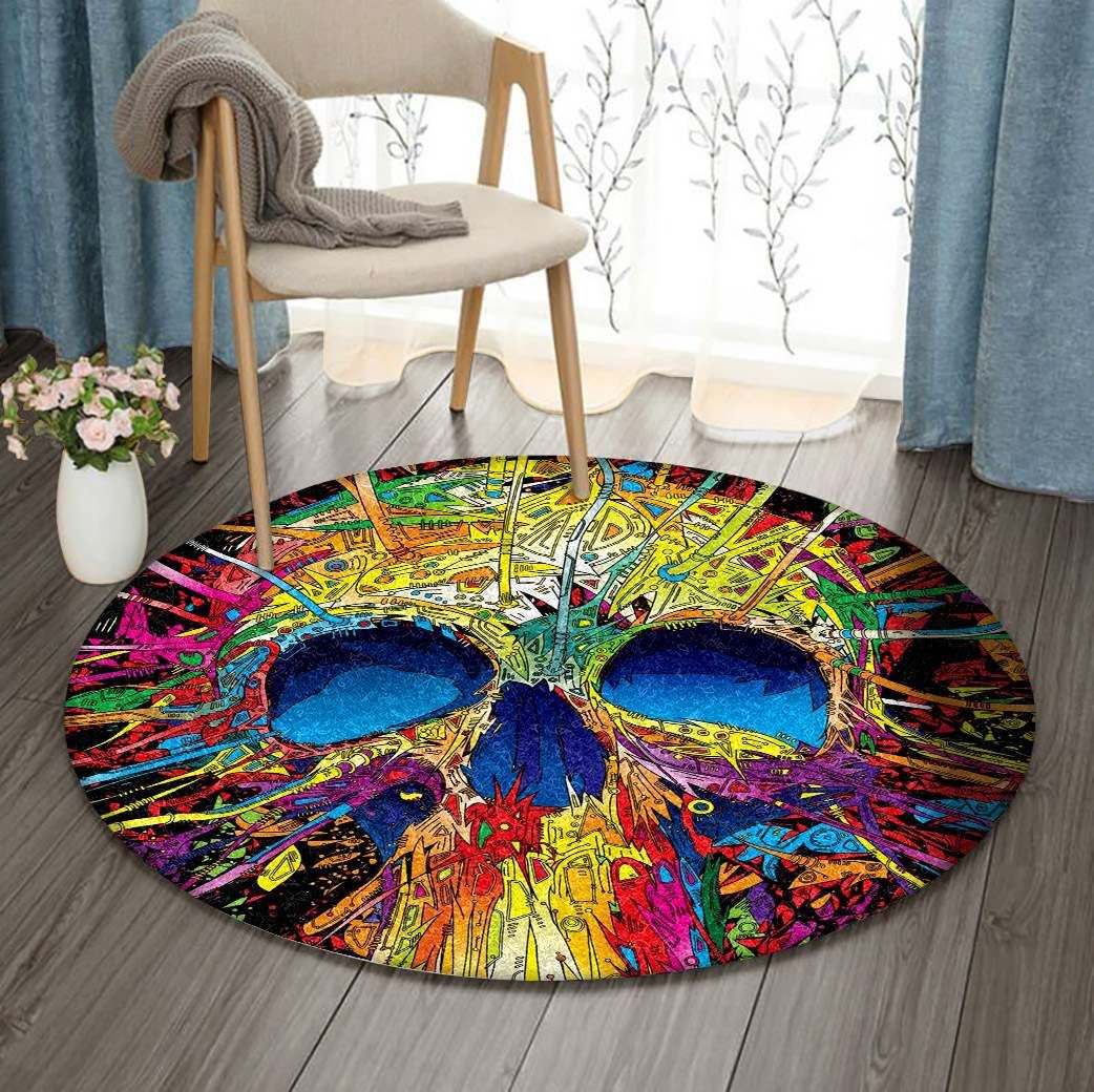 Skull Round Carpet